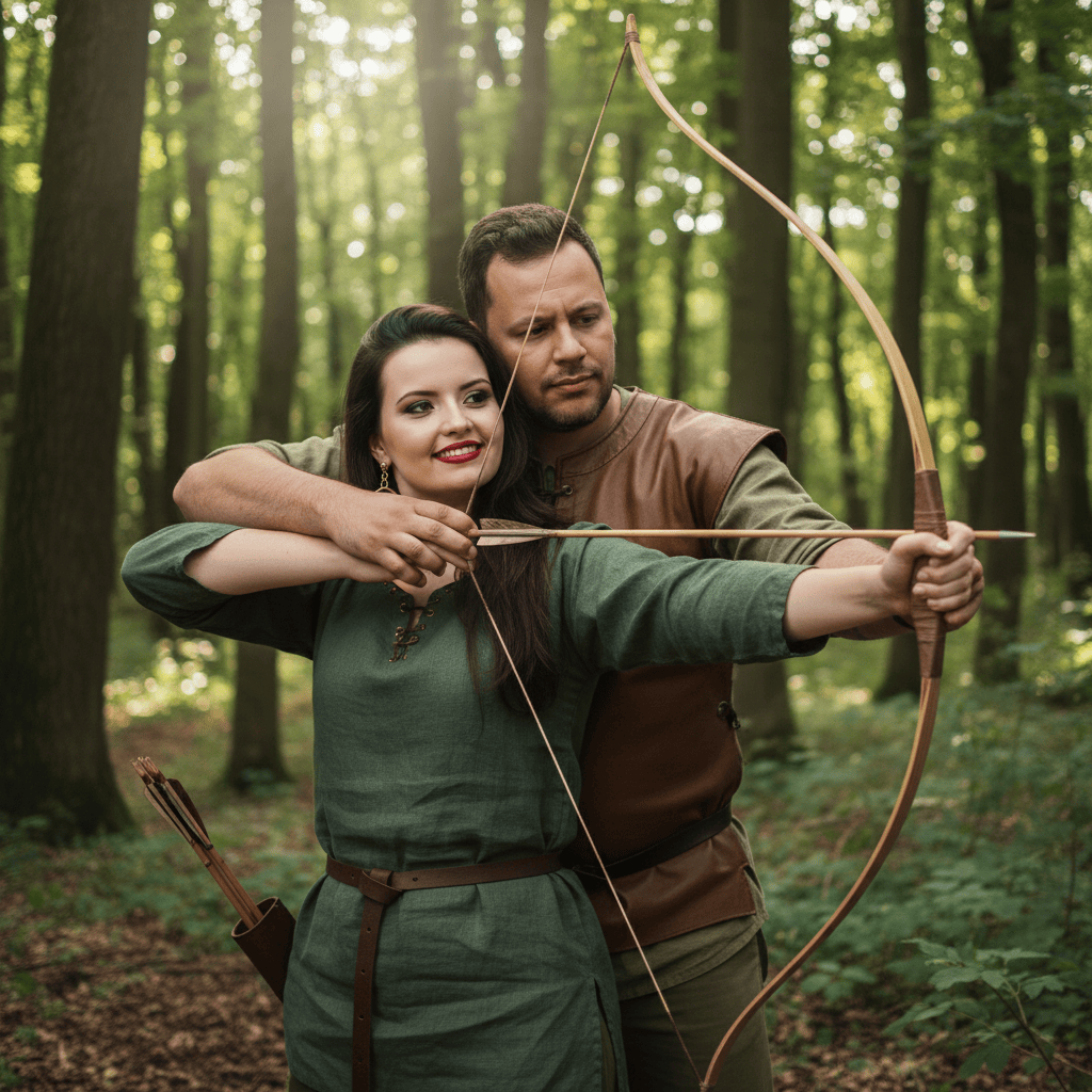 Aiming Together: Woodland Romance