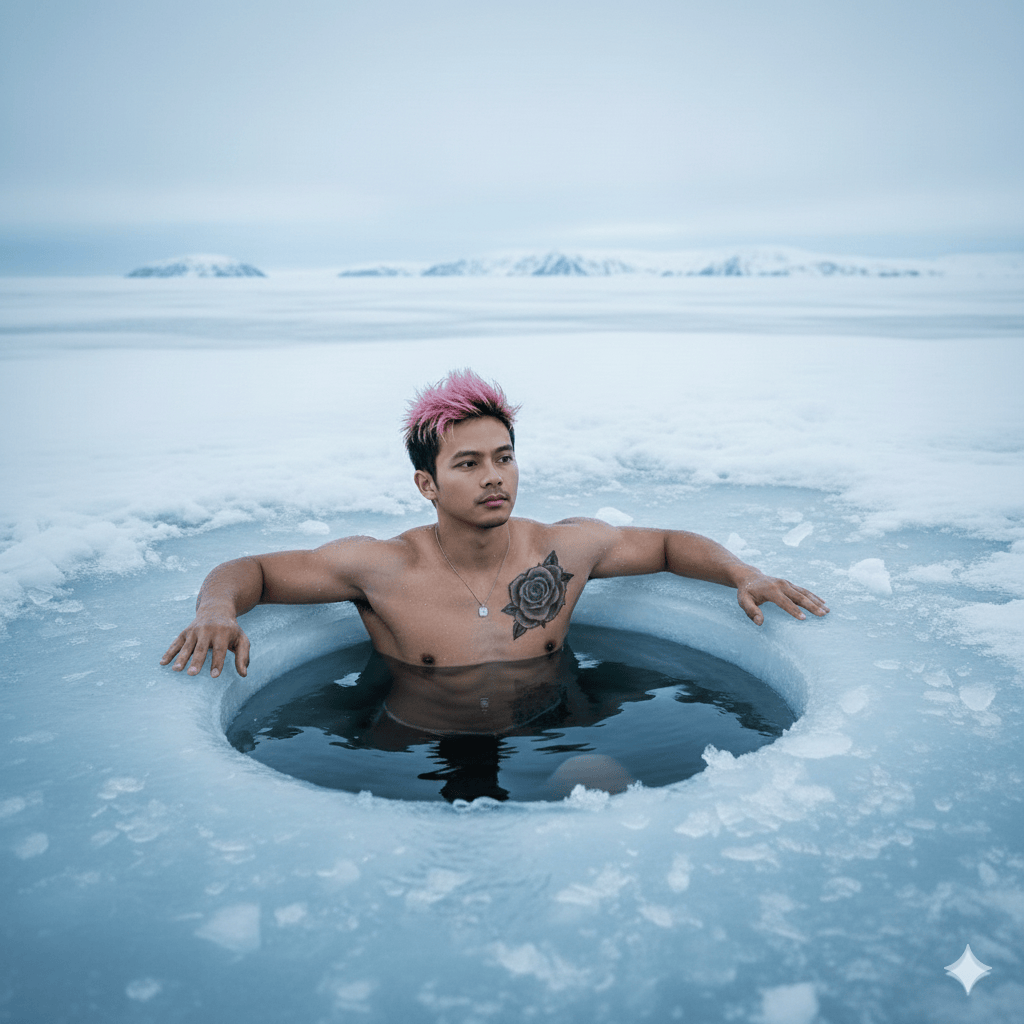 Arctic Ice Bath Potrait