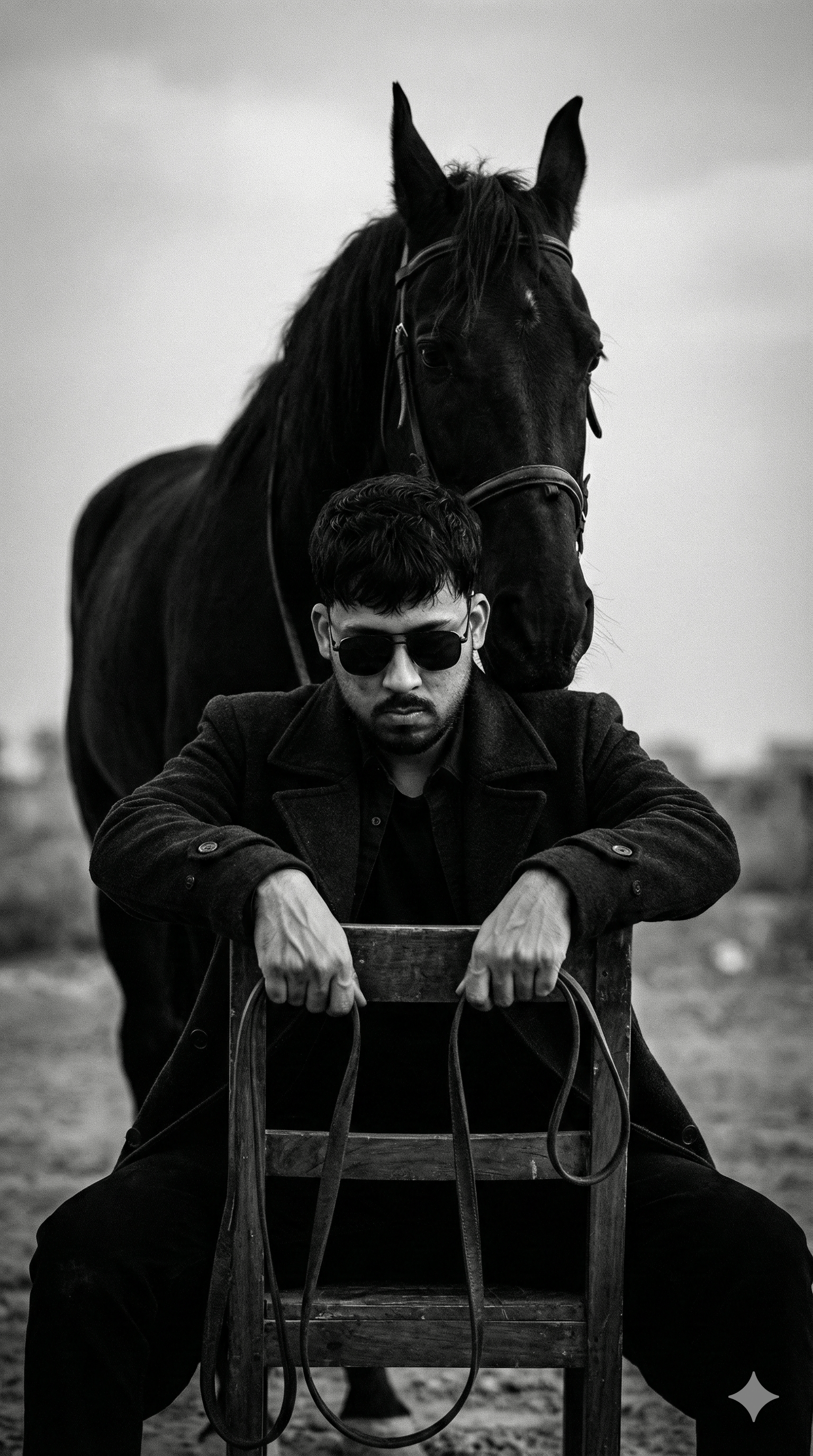 Aura with Black Horse