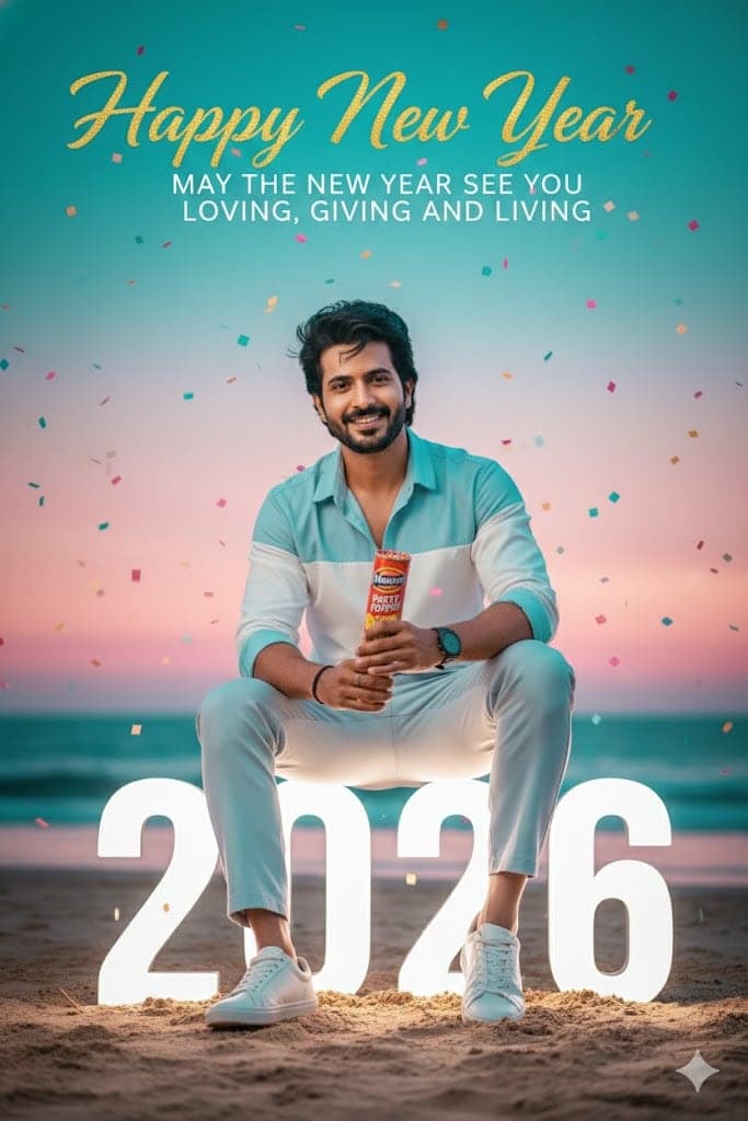 Beach Sunset New Year 2026