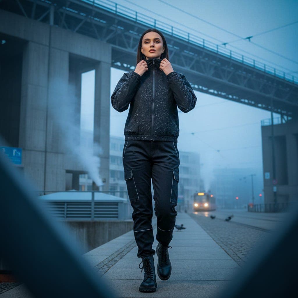 Berlin Alexander Platz Cold Winter Street Techwear