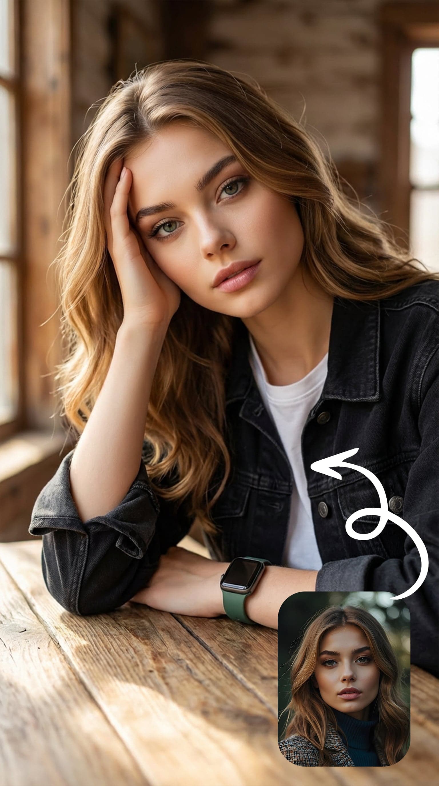 Black Denim Portrait