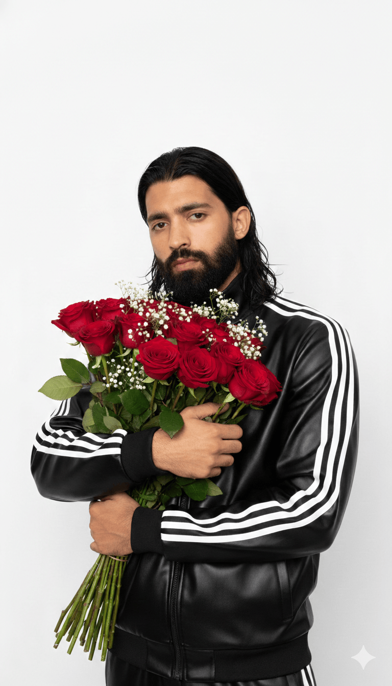 bouquet de fleur portrait