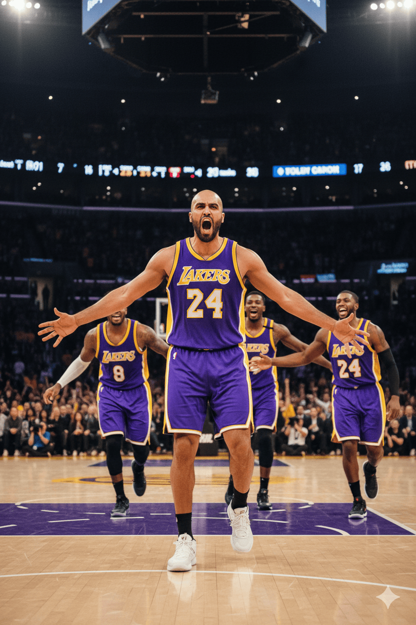 Celebrate in LA Lakers