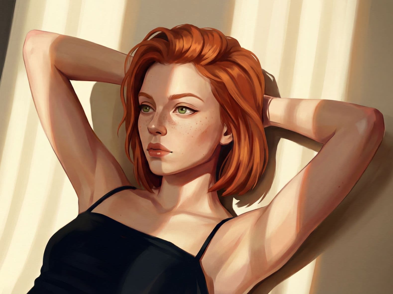 concept art style, digital hand-painted overlay