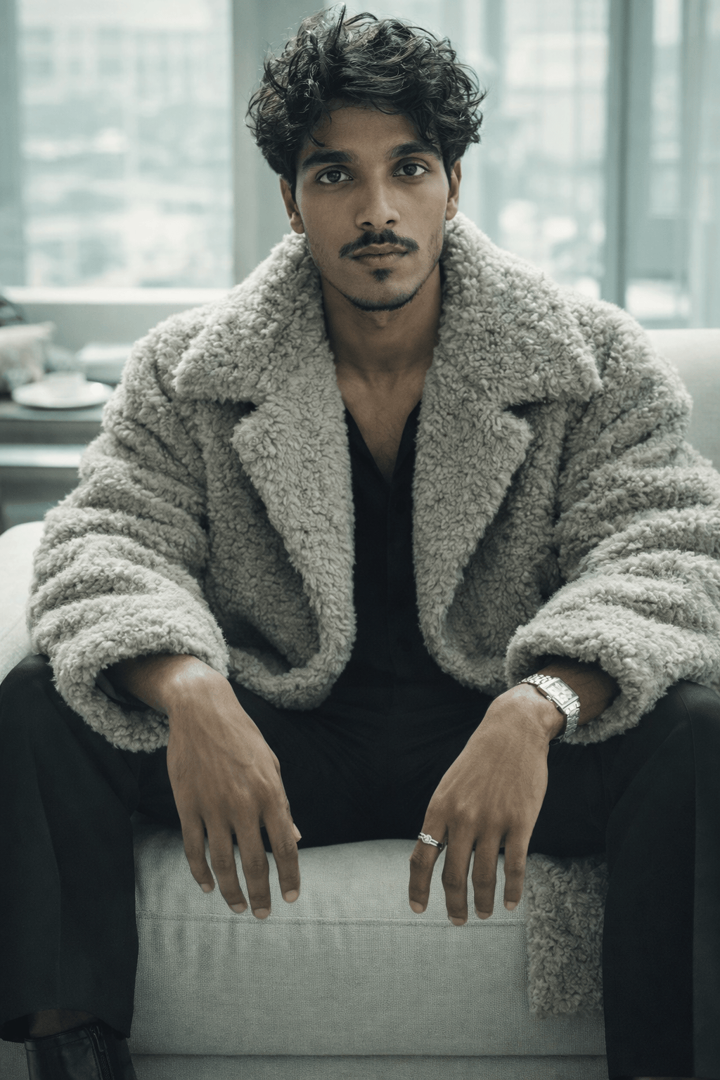 Confident allure in urban chic