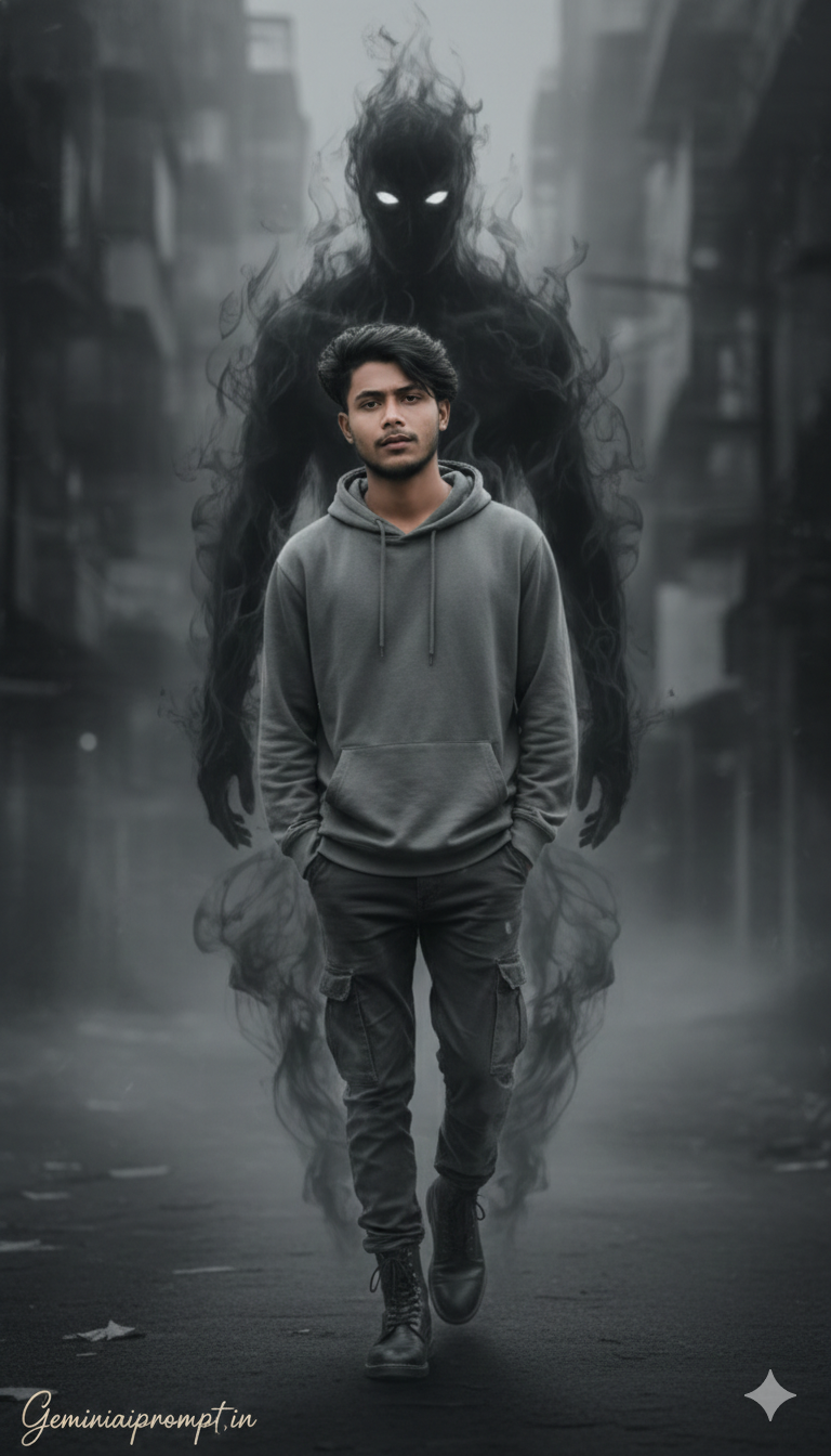 CREATE A DETAILED, MANGA INSPIRED, STREET-ART-STYLE PORTRAIT OF ME IN UPLOADED IMAGE, STANDING AGAIN