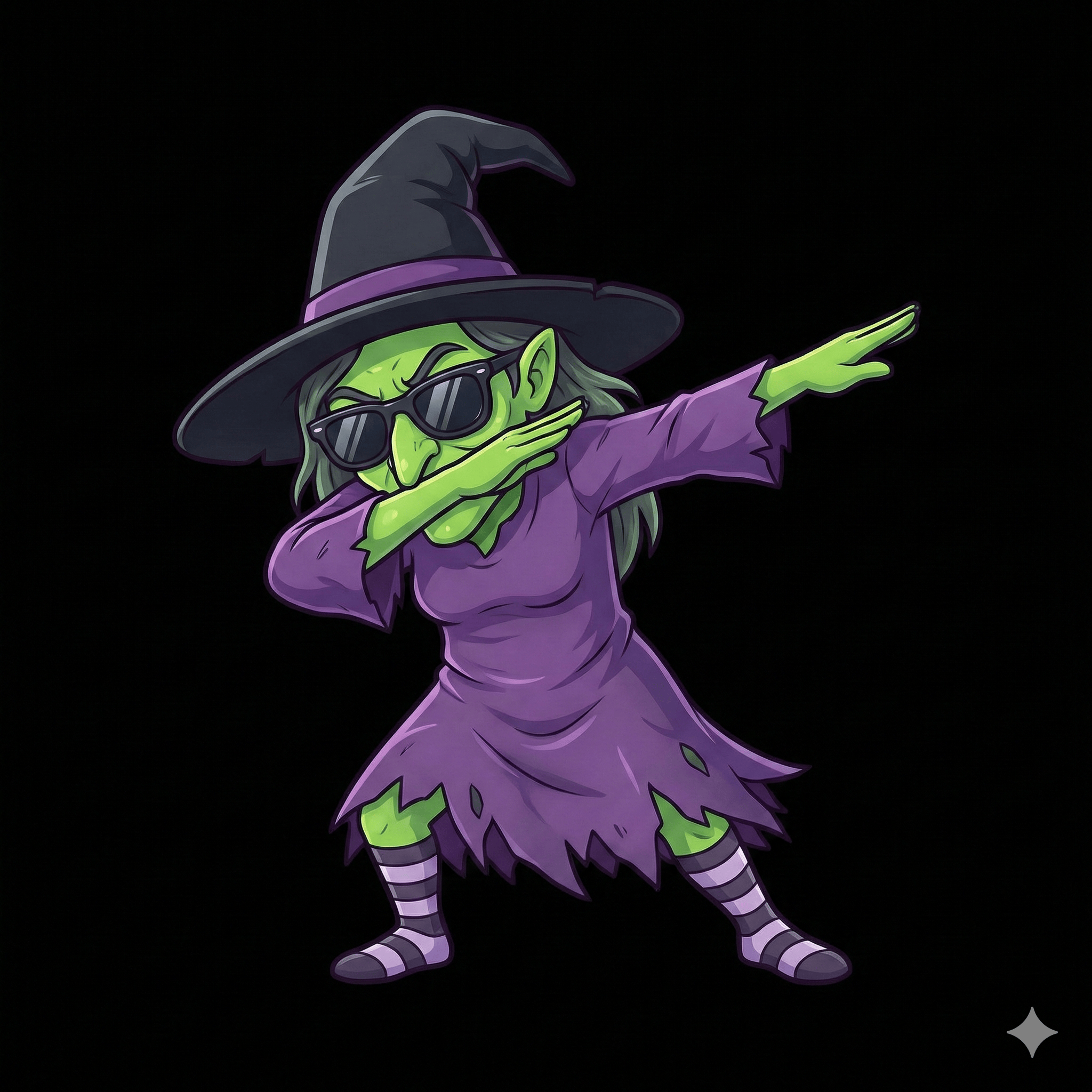 Dab' dance move witch