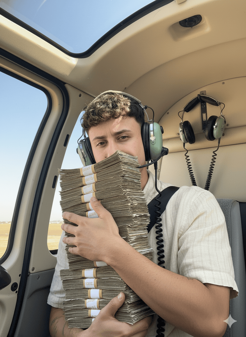 DINHEIRO + HELICPTERO