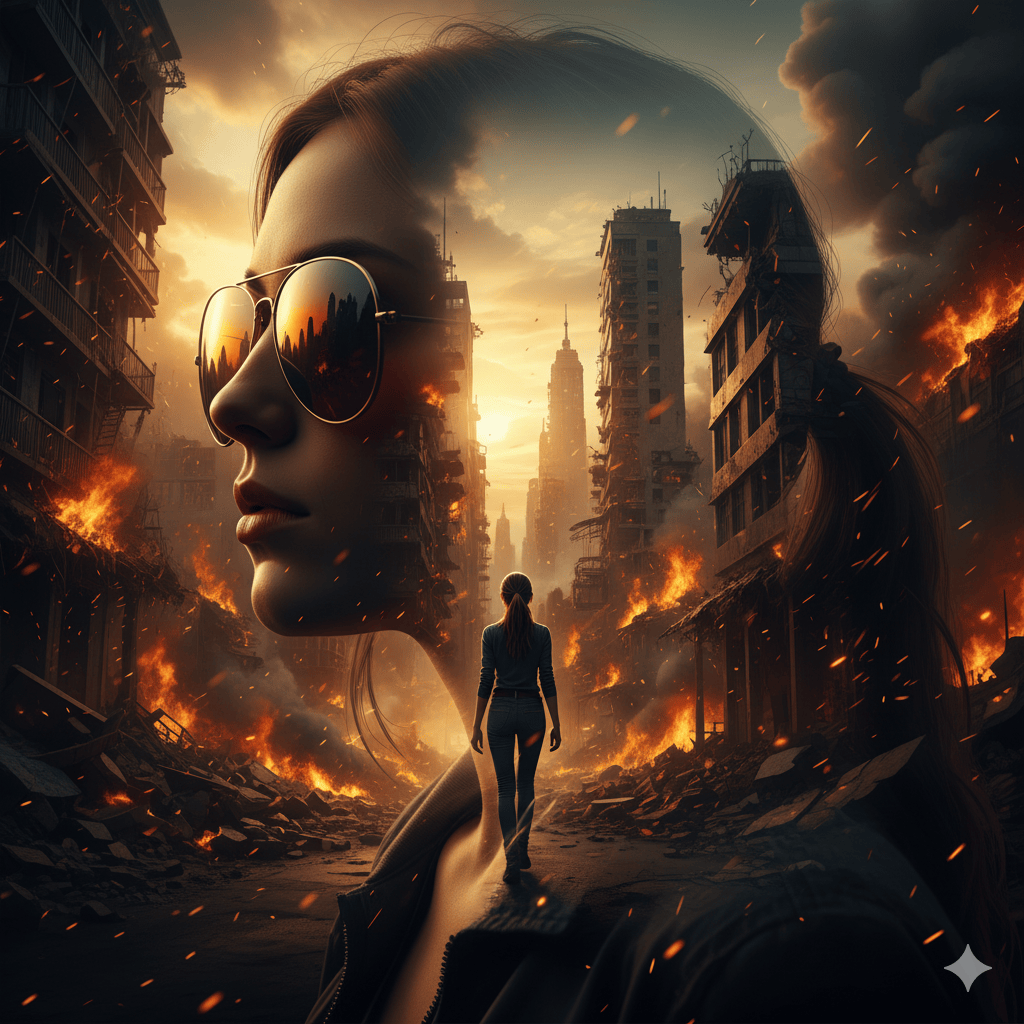 Double Exposure Digital Artwork