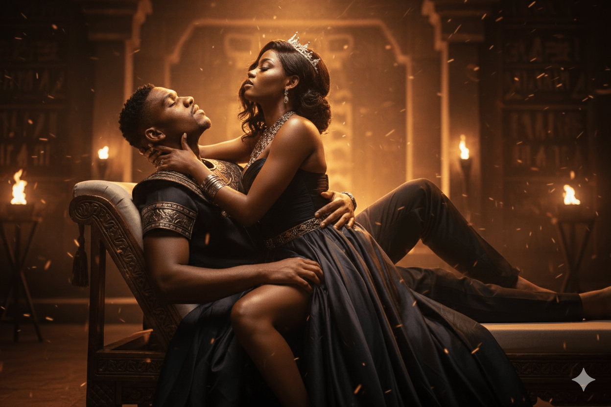 duas figuras em uma composio ntima