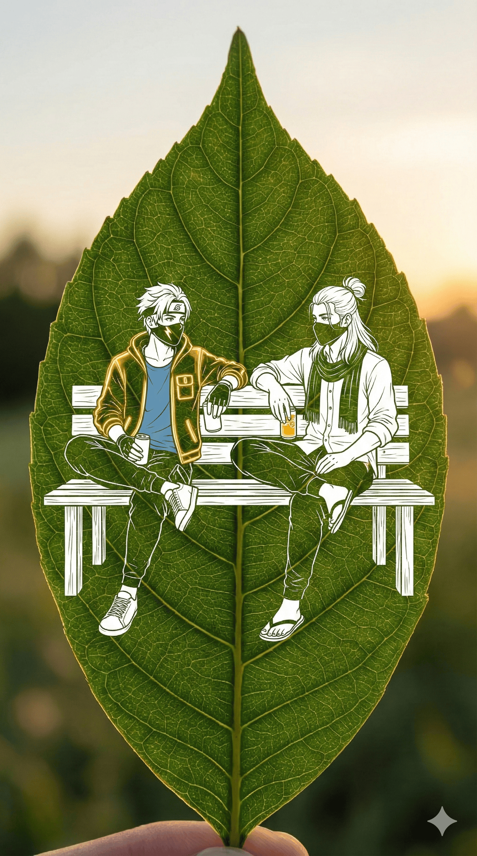 DUO LEAF ART JUICE CANS + FRIENDSHIP VIBE