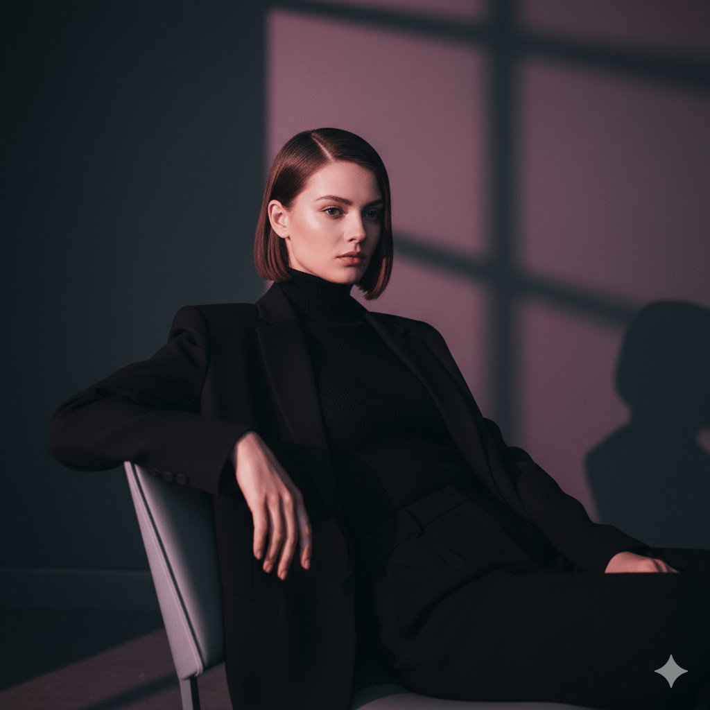 Editorial Film Study of a Young Model