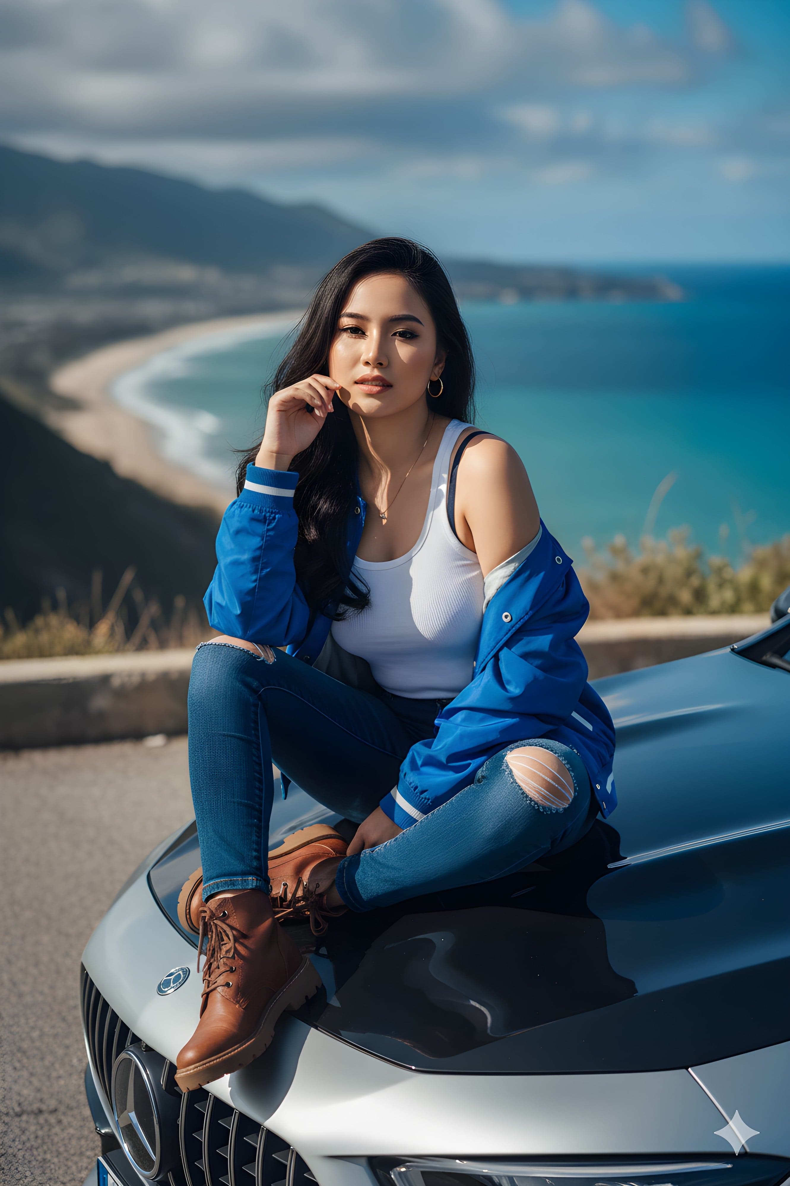 enjoying the beach atmosphere