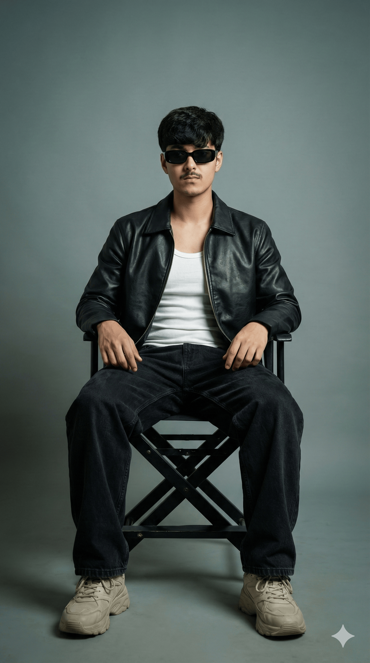 fashion portrait featuring the man