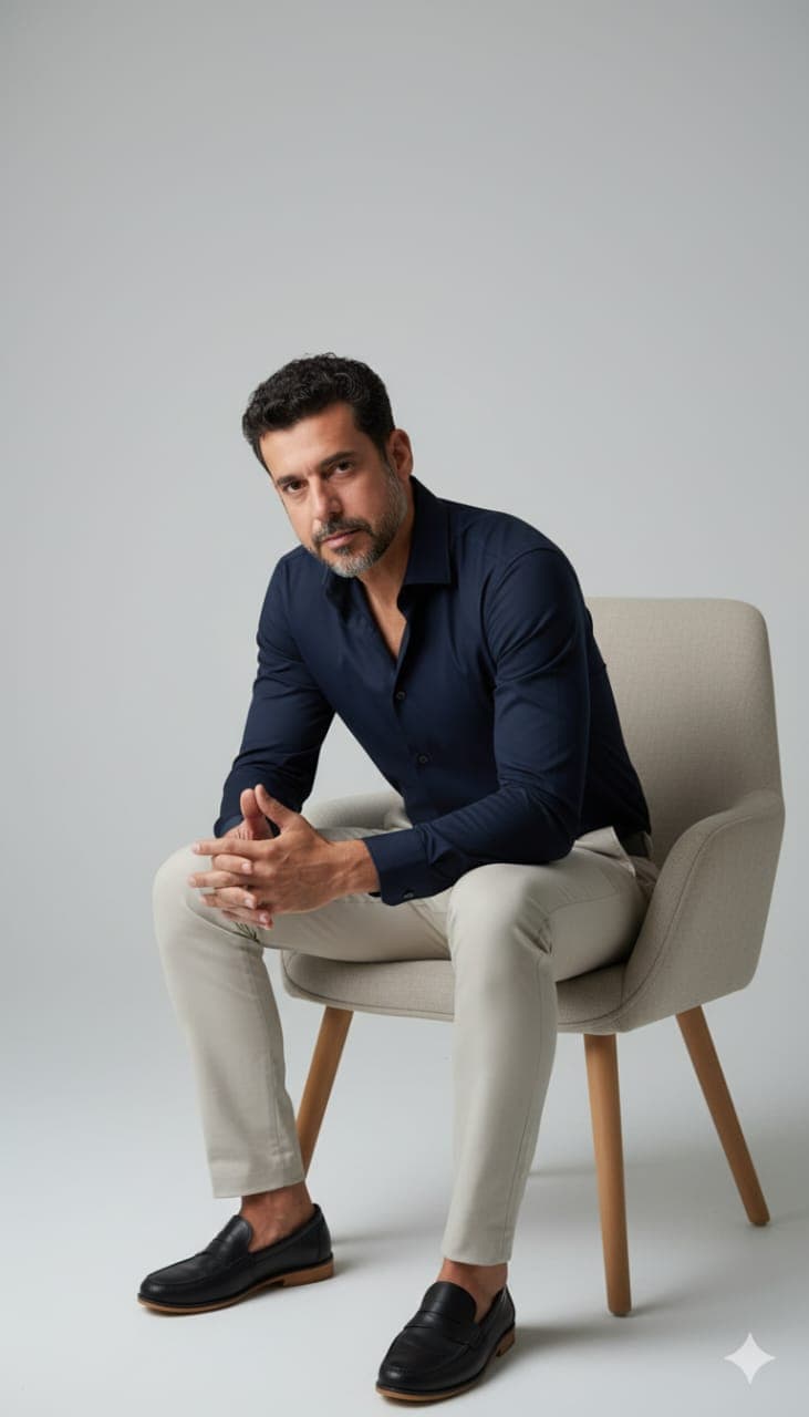 Foto masculina casual