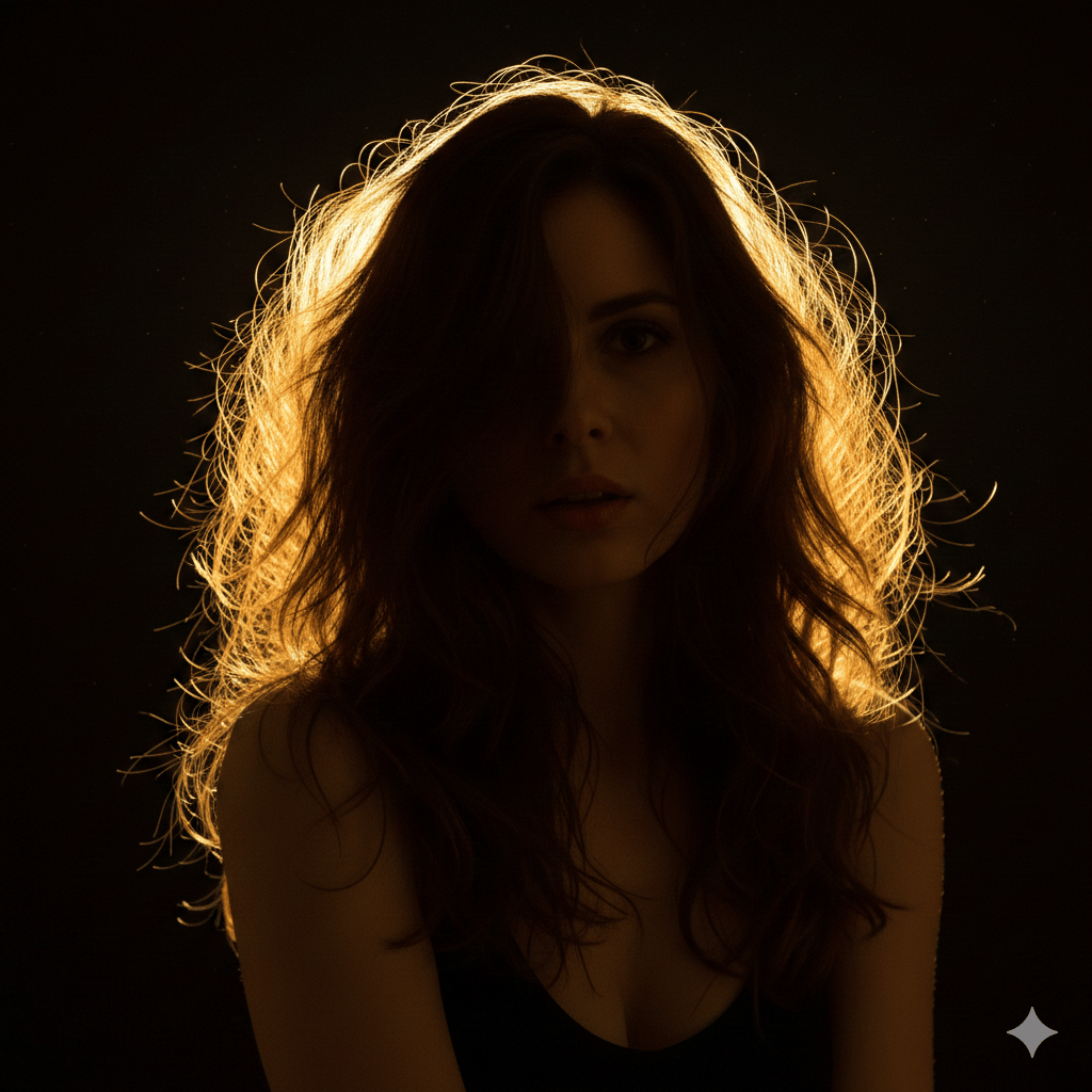 Golden luminous halo