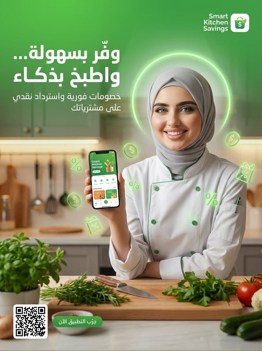 Green savings/food-delivery app ad