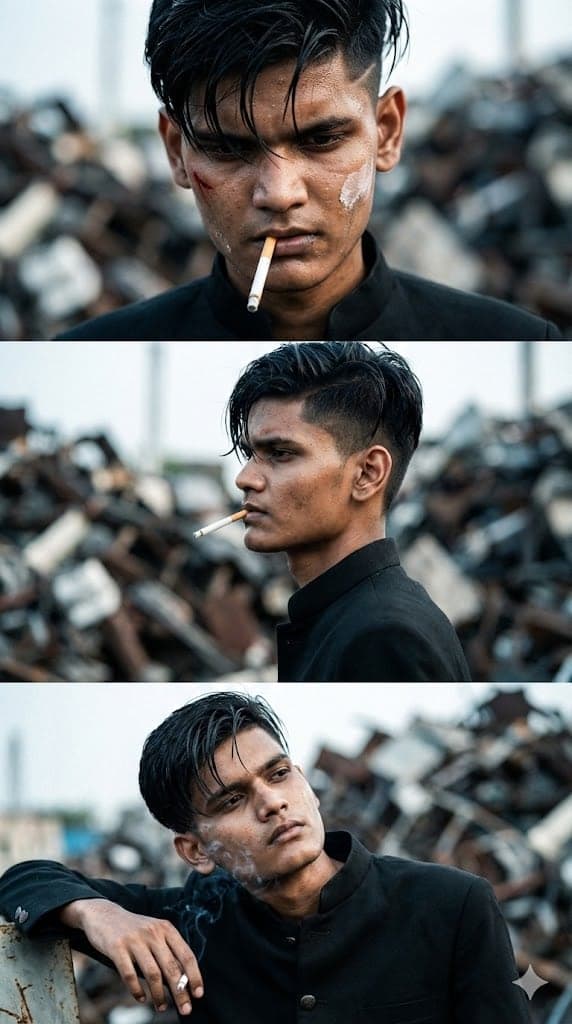 "Gritty Action Drama Triptych"