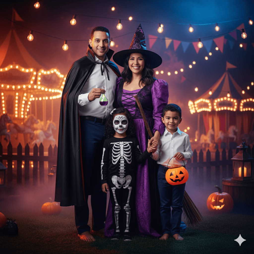 Halloween costume group