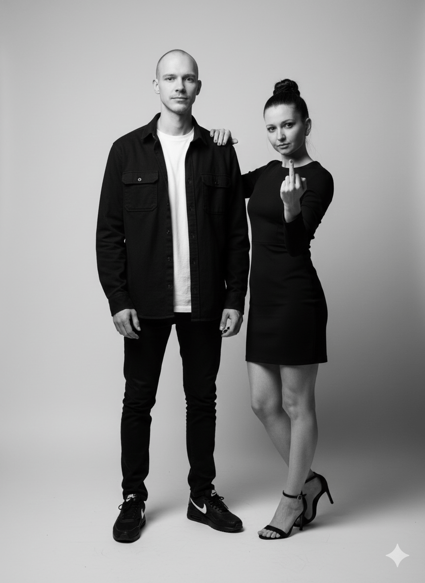 he is mine middle finger