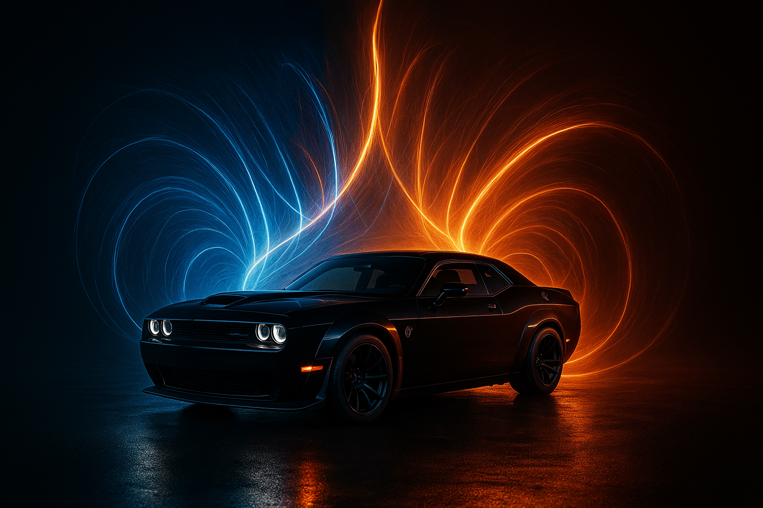 Hellcat with Crown of Light Trails ( Dodge Challenger SRT Demon 170 )