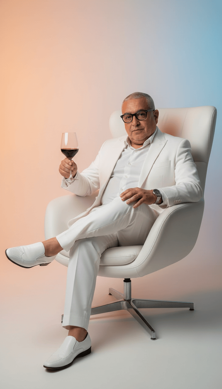 Hombre elegante y seguro de si