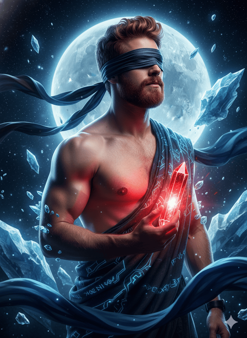 Homem mtico em espao csmico