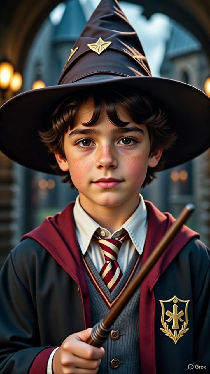 Little boy Harry Potter