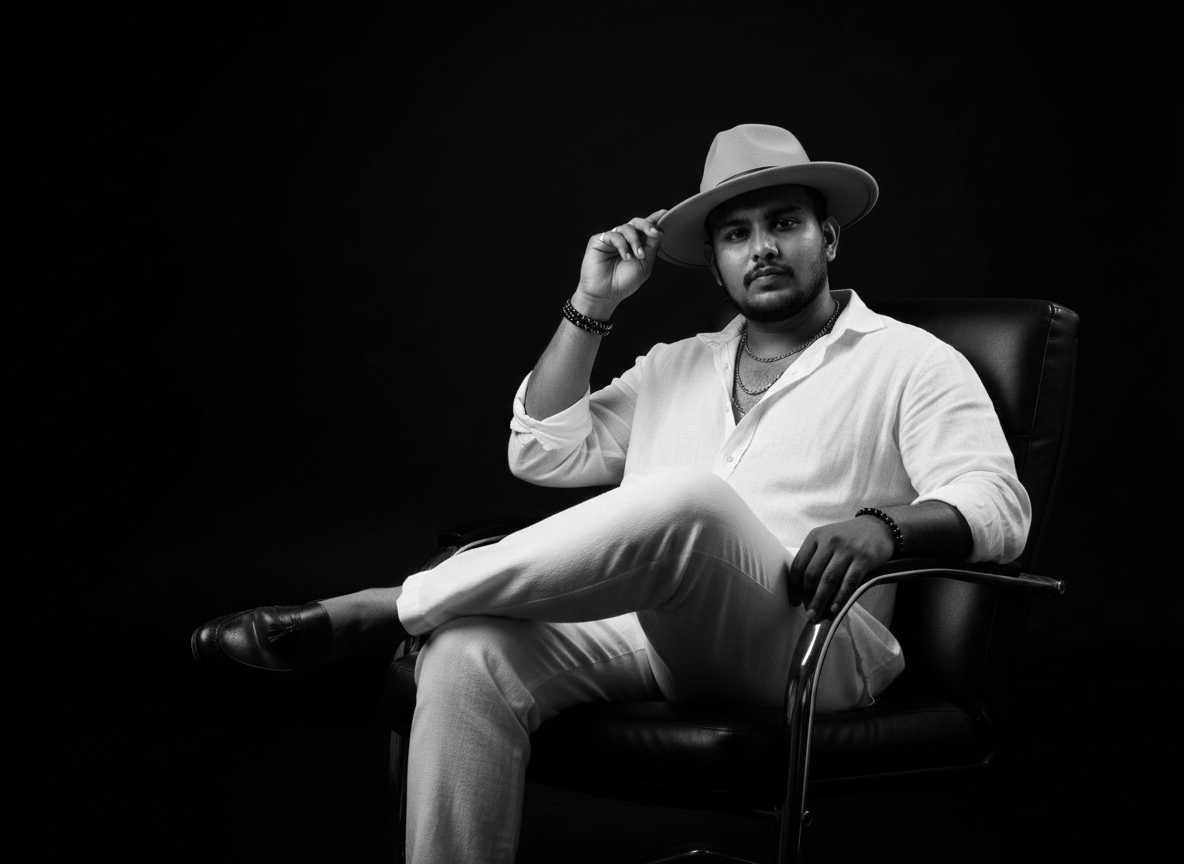 Man sitting on chair