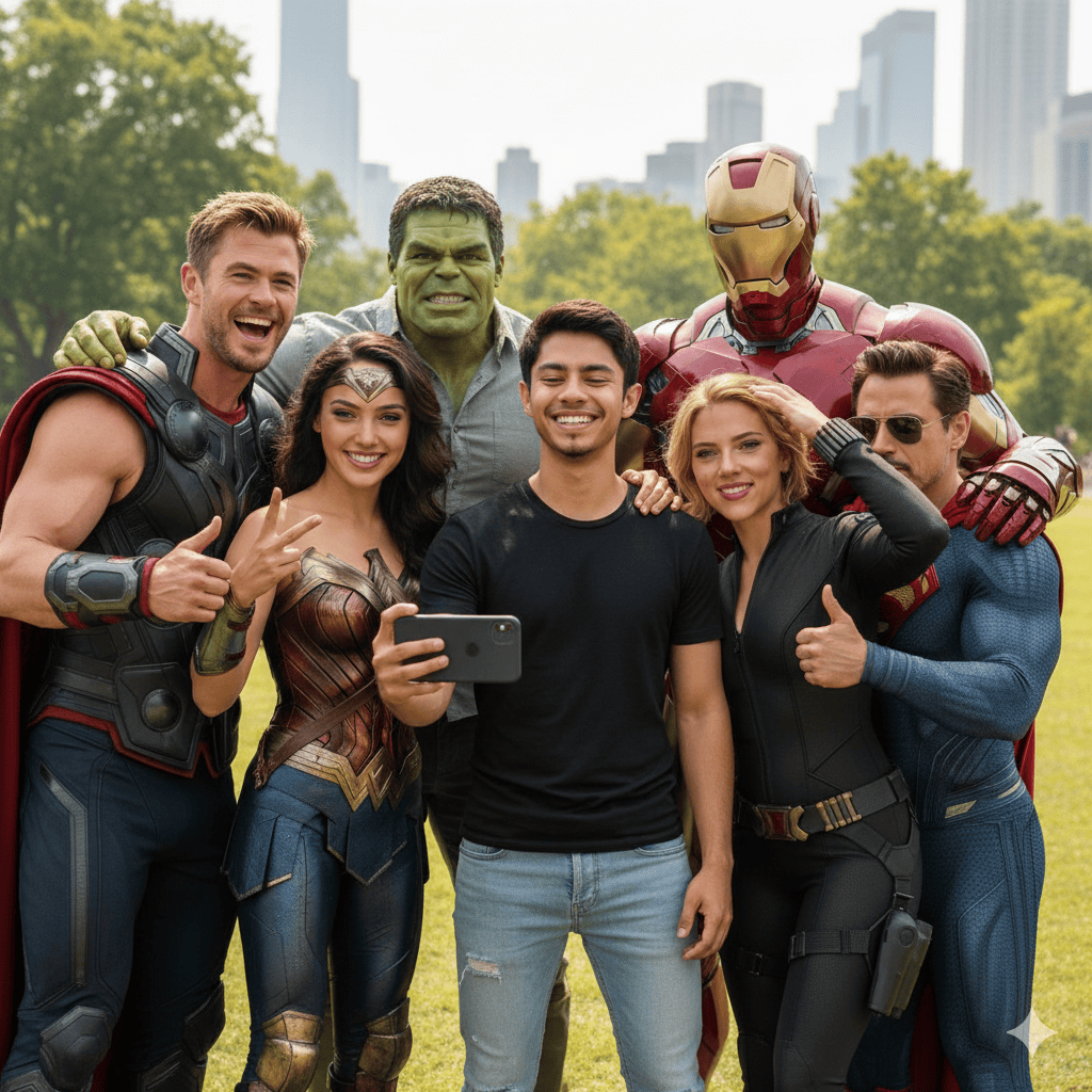 Marvel Group Selfie