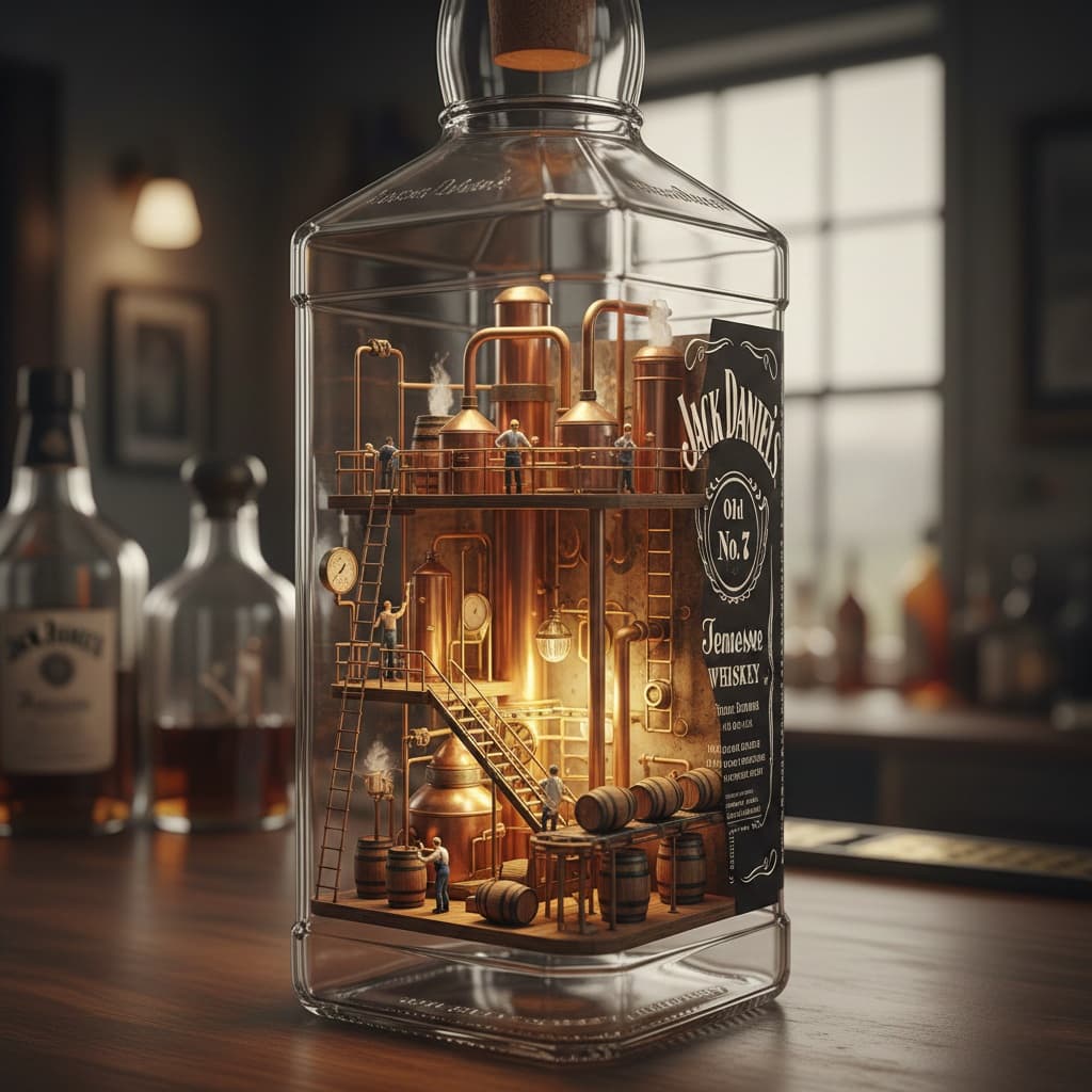 Miniature Whisky Factory in Bottle