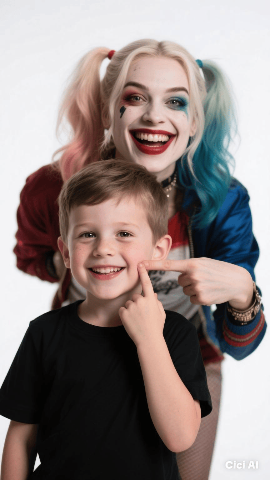 Moment with Harley queen