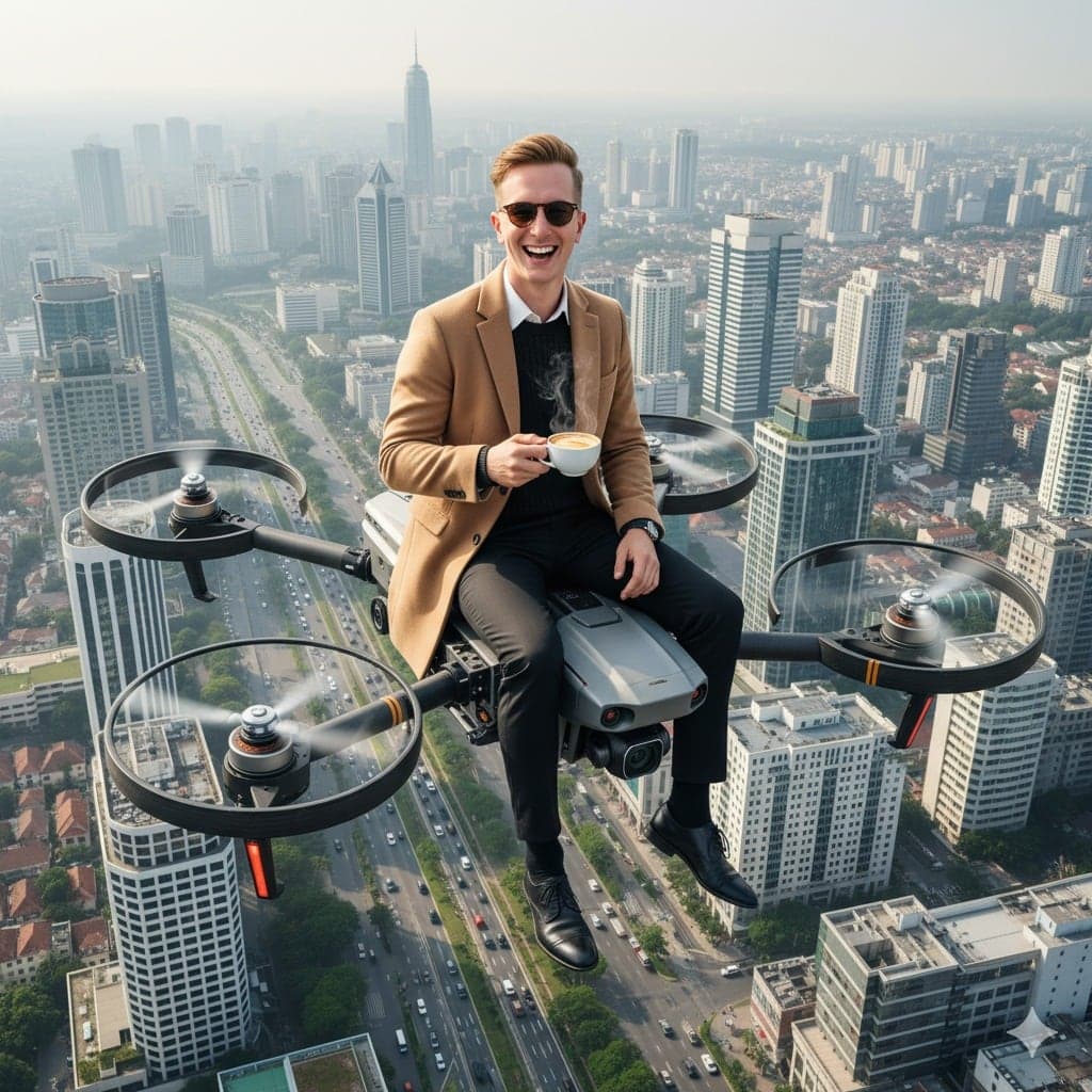 Morning coffee tastes better at 500ft.