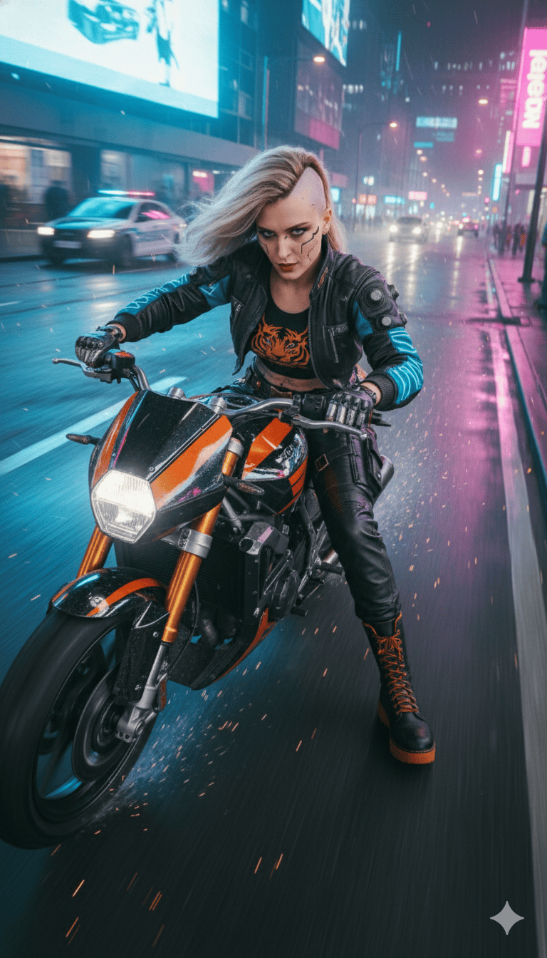 Mulher Cyborg em f7ga