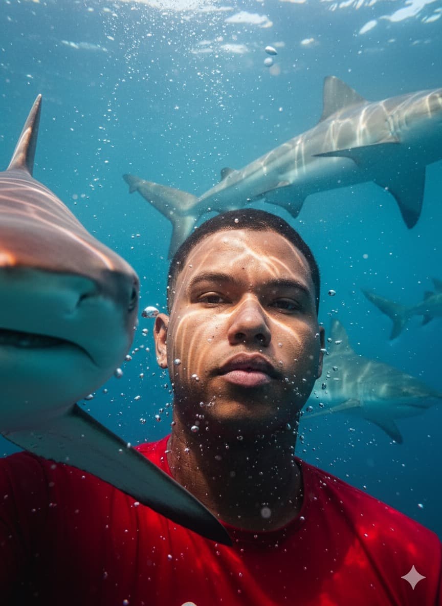 Nadando com o perigo