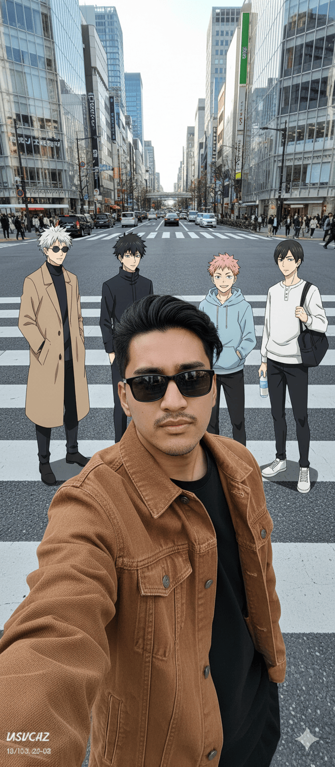 Photo with Anime character