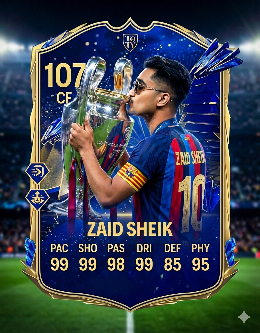Player card of barcelona