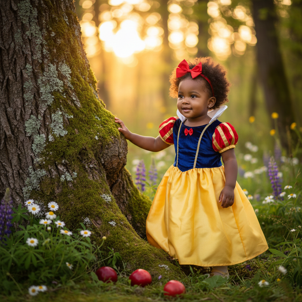 "Princesa Negra na Floresta Encantada - Ensaio Branca de Neve"
