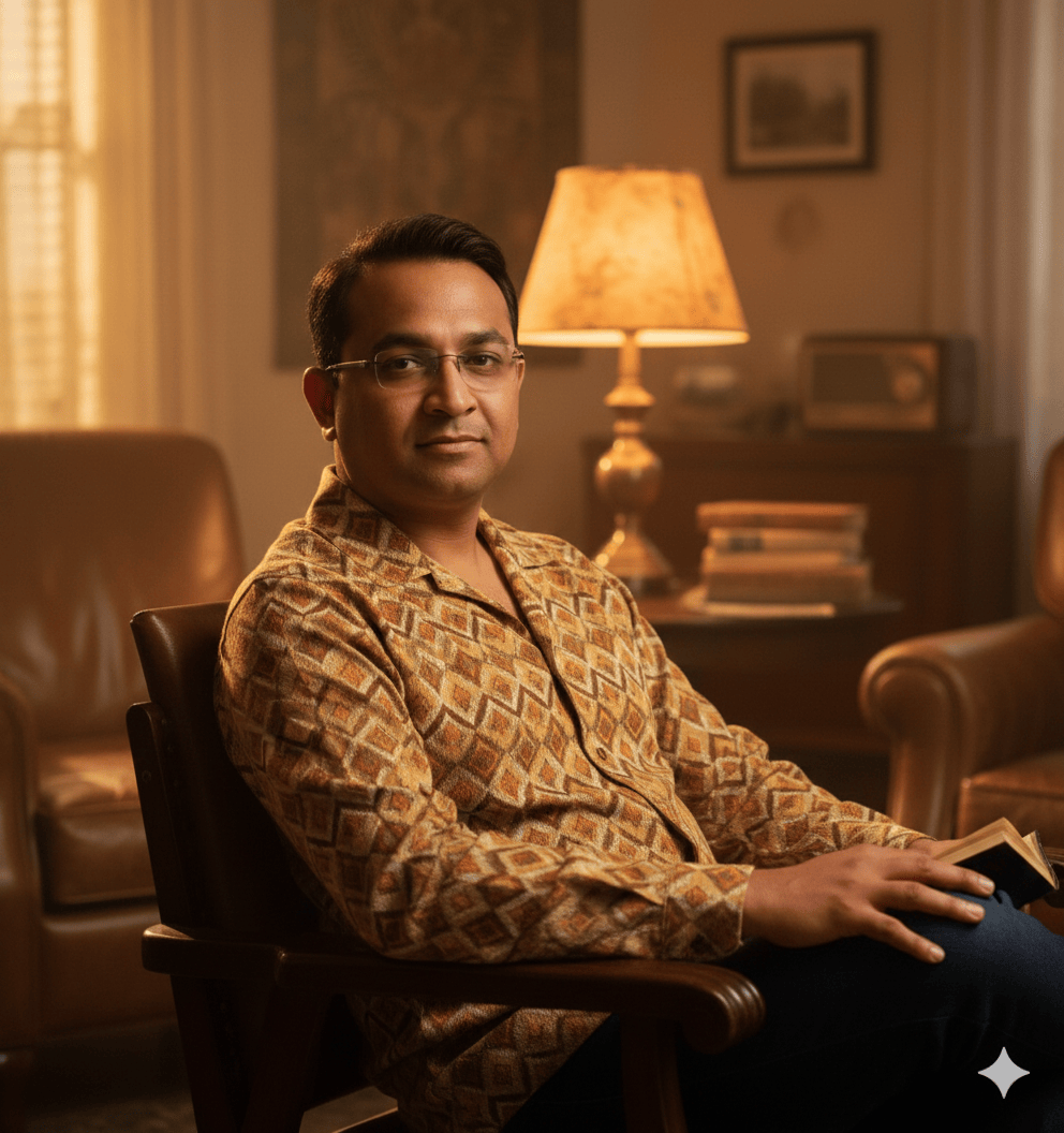 relaxed leaning pose