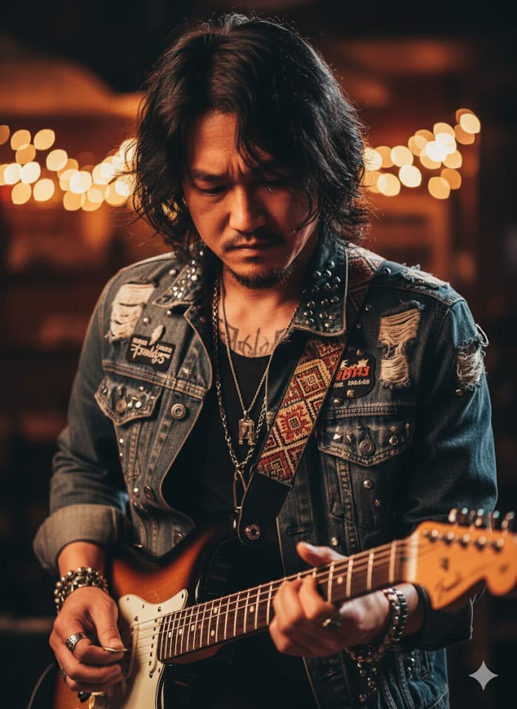 rock musician aesthetic