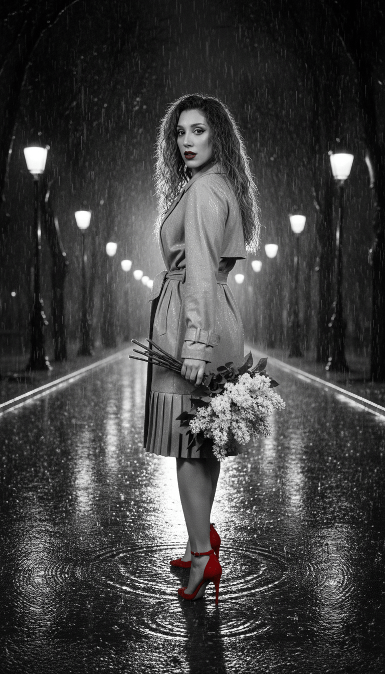 Ronika monochrome red