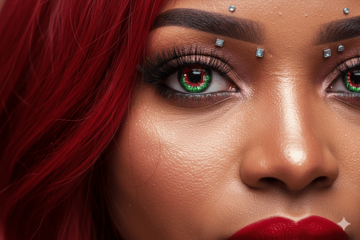 rosto de uma mulher linda