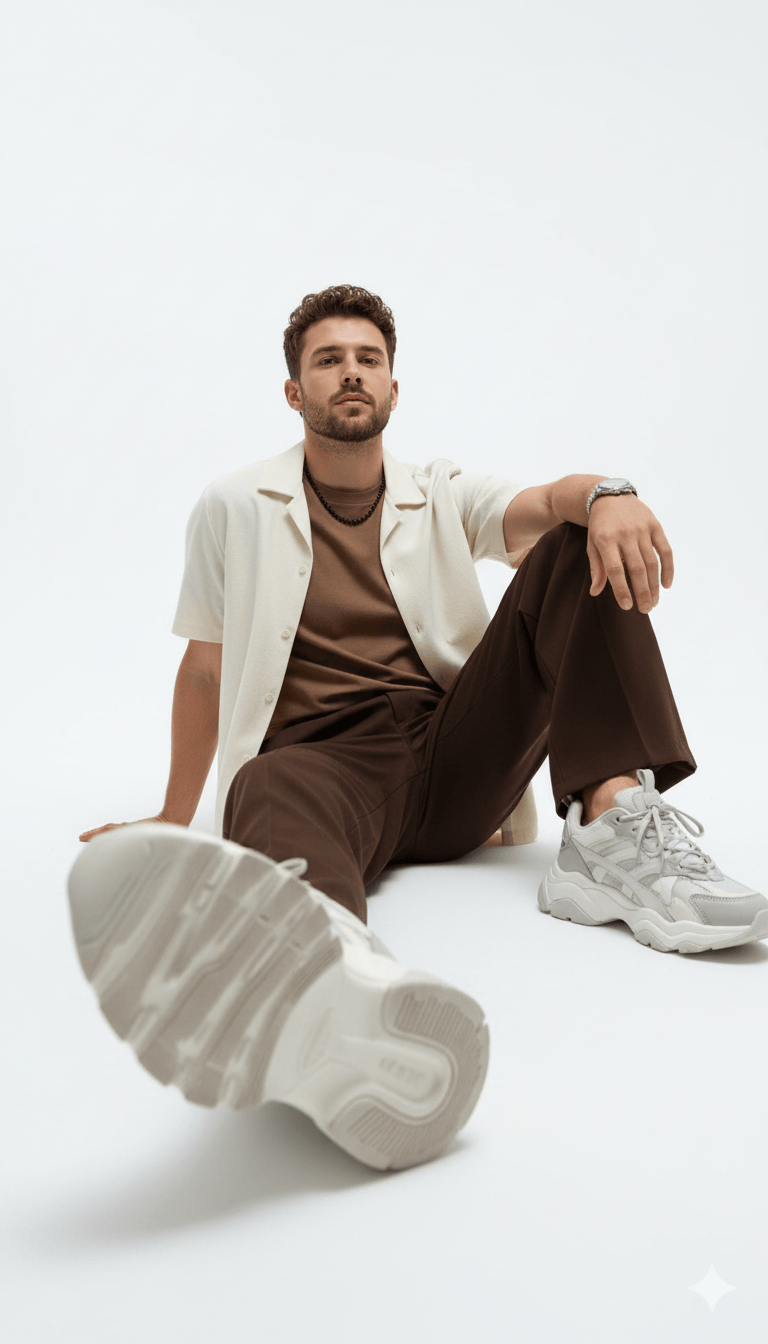 sitting on the floor