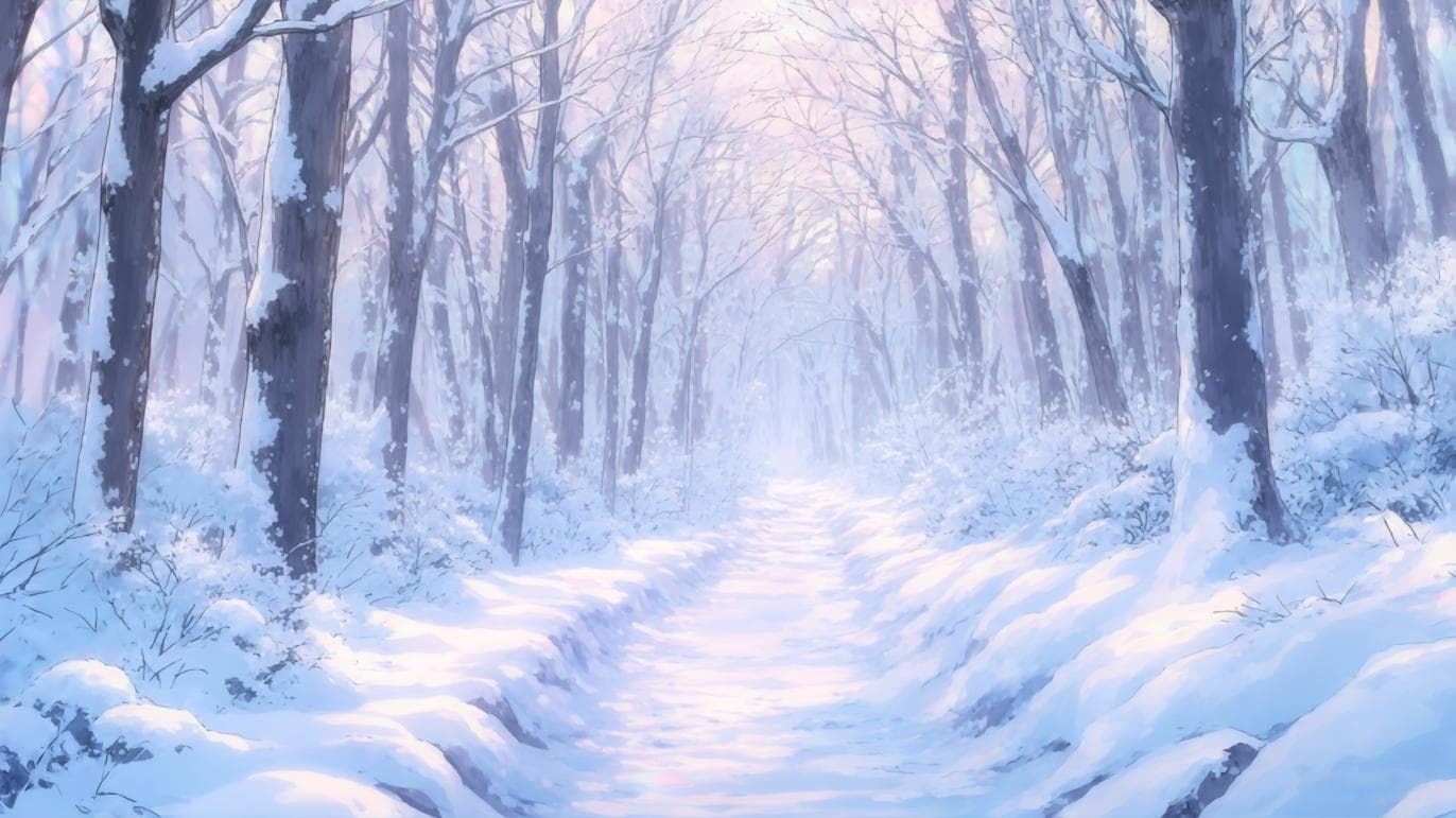 Snowy Forest Edge Hokkaido