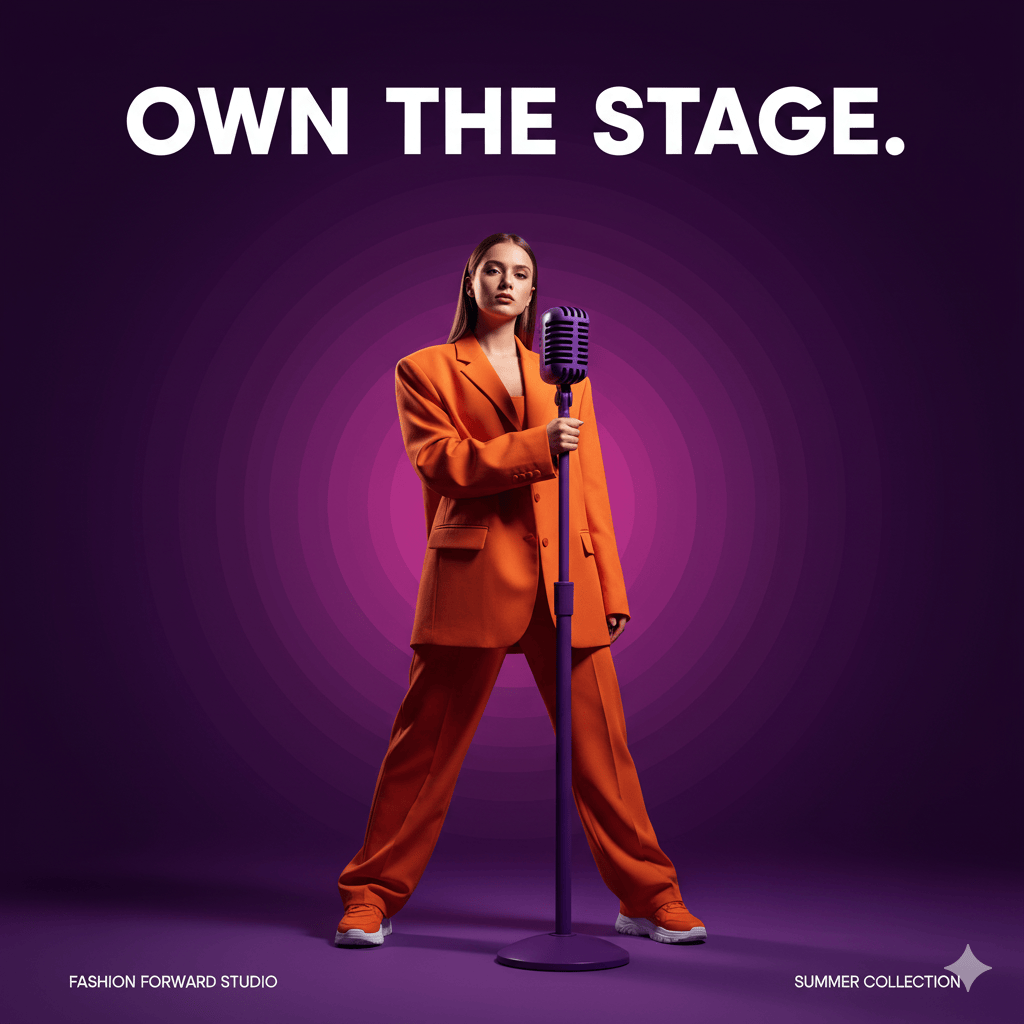 Studio fashion poster