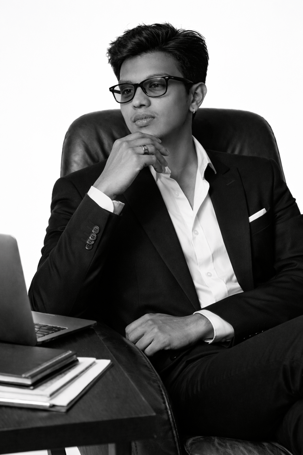 Studio style office photoshoot