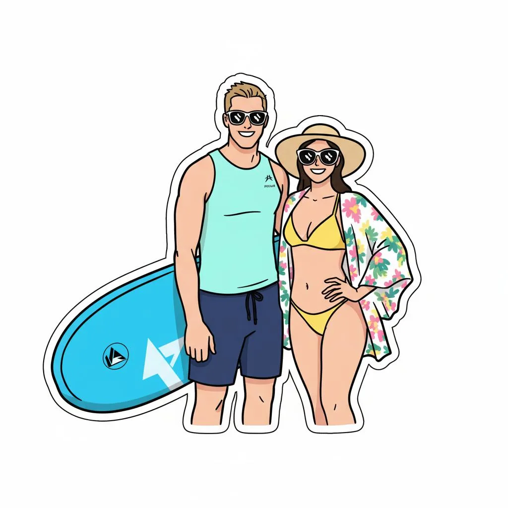 Stylized illustrations & stickers