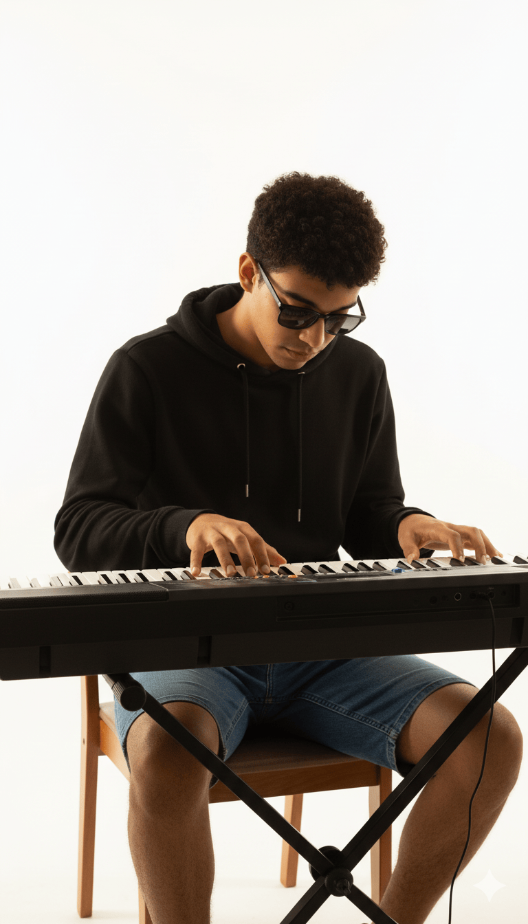 Teclado instrumento musical