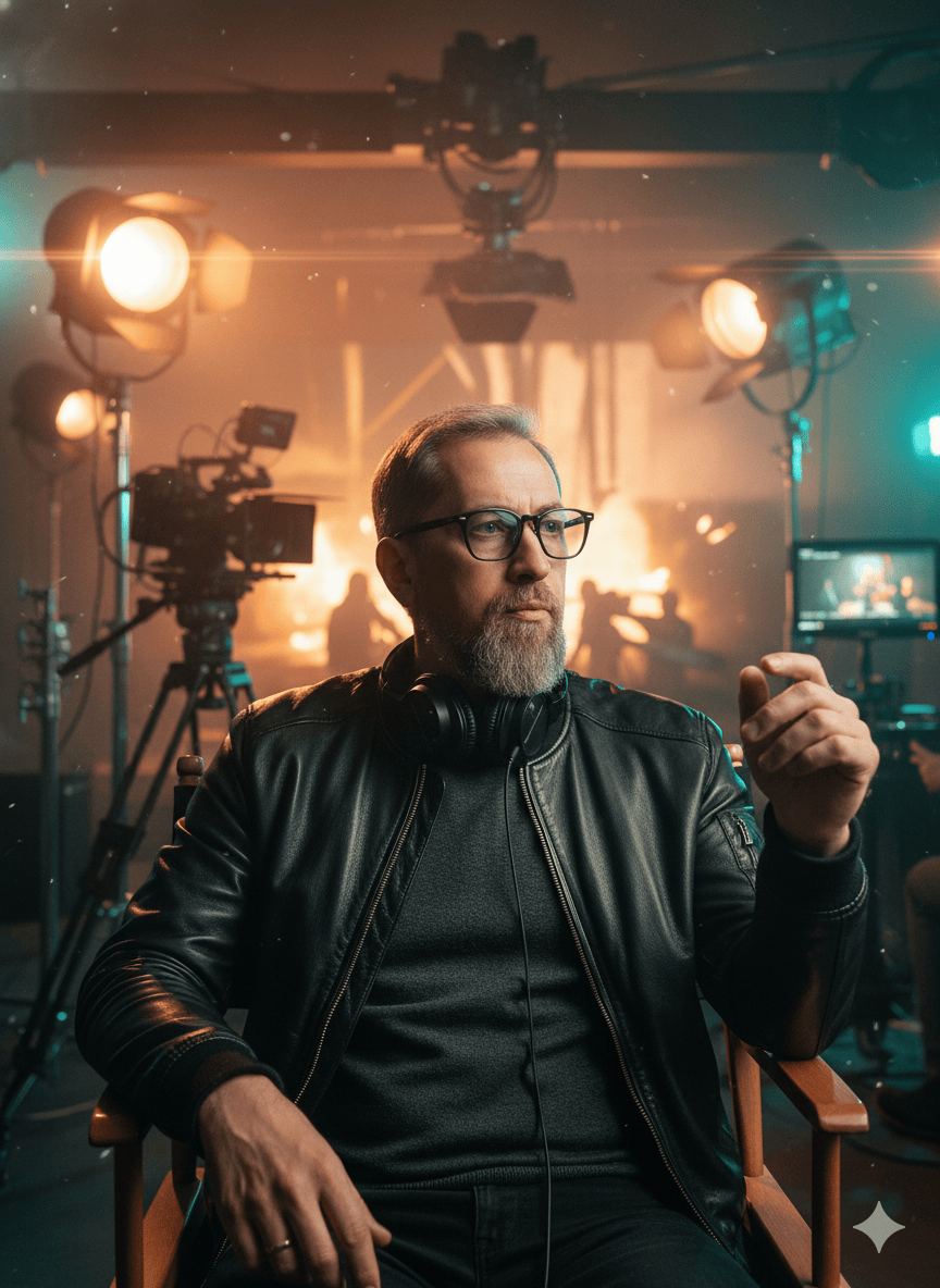 The Action Director Cinematic Studio Portrait